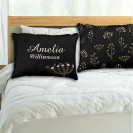 Pretty Night Mimosa Florals Personalize Accent Kussen