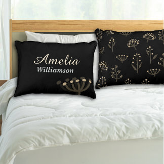 Pretty Night Mimosa Florals Personalize Accent Kussen