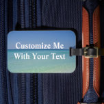 Pretty Ocean Custom Beach Trip Bagagelabel<br><div class="desc">Beautiful ocean photography luggage tag for a beach trip,  featuring the pretty blue waves in Destin,  Florida. Pretty island photograph tags for a Sandestin vacation. Customize with white text.</div>