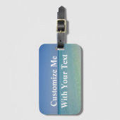 Pretty Ocean Custom Beach Trip Bagagelabel (Voorkant (verticaal))