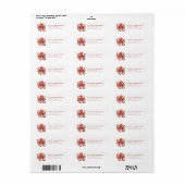 Pretty Octopus Return Address Labels (Full Sheet)