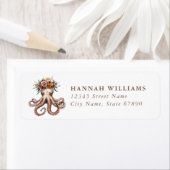 Pretty Octopus Return Address Labels (Insitu)