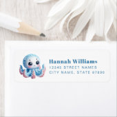 Pretty Octopus Return Address Labels (Insitu)