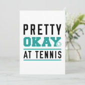 Pretty Okay At Tennis Bedankkaart (Staand voorkant)