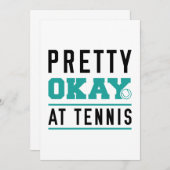 Pretty Okay At Tennis Bedankkaart (Voorkant / Achterkant)