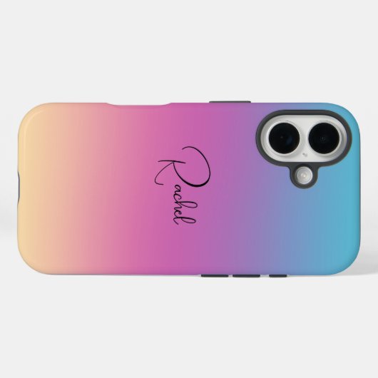 Pretty Ombre Personalized Phone Case-Mate iPhone Case (Achterkant (horizontaal))