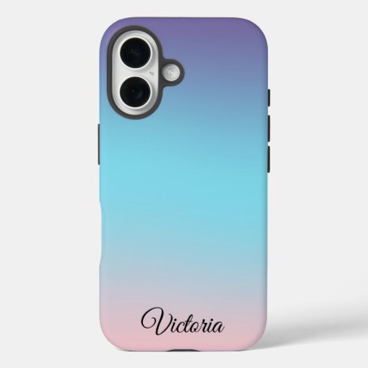 Pretty Ombre Personalized Phone Case-Mate iPhone Case (Achterkant)