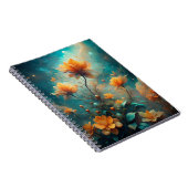 Pretty Orange Flowers  Notitieboek (Rechterzijde)