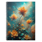 Pretty Orange Flowers Notitieboek (Voorkant)
