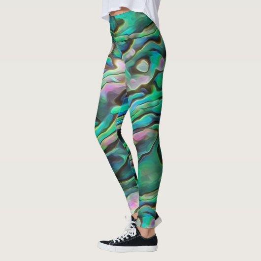 Pretty Painterly Paua Abalone Legging (Links)