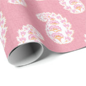 Pretty Paisley in Pink and Orange Cadeaupapier (Rol Hoek)