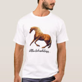 Pretty Palomino God Made Horses T-shirt (Voorkant)
