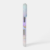 Pretty Pastel Agate | Gouden Glitter Ader Waterver iPhone Hoesje (Rechterkant)
