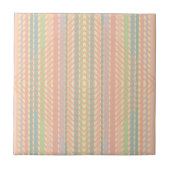 Pretty Pastel Diamant Patroon Tegeltje (Voorkant)