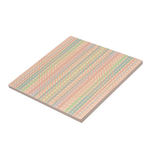 Pretty Pastel Diamant Patroon  Tegeltje