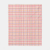 Pretty Pastel Plaid Fleece Deken (Voorkant)