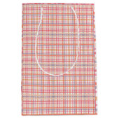 Pretty Pastel Plaid Medium Cadeauzakje (Voorkant)