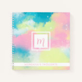 Pretty Pastels Monogram Square Notitieboek (Voorkant)