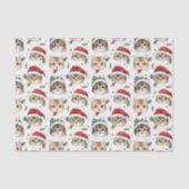 Pretty Pattern Christmas Cat Face Illustrations Tissuepapier (Voorkant)