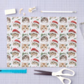 Pretty Pattern Christmas Cat Face Illustrations Tissuepapier (Craft)