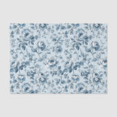 Pretty Pattern of Flowers in Shades of Blue Tissuepapier (Voorkant)