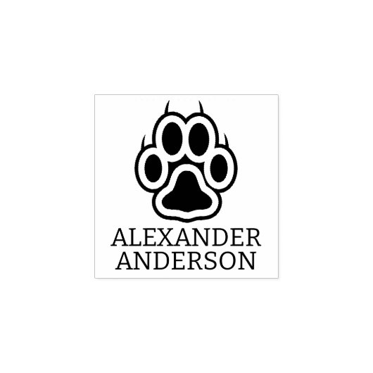 Pretty Paw Personaliseer Rubberstempel (Afrduk)
