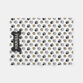 Pretty Paws Personaliseren Fleece Deken (Voorkant (Horizontaal))