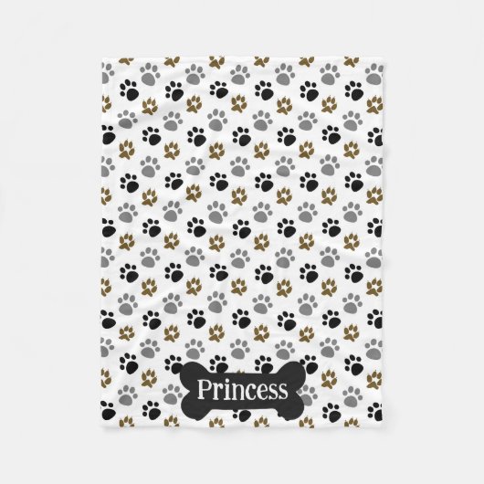 Pretty Paws Personaliseren Fleece Deken (Voorkant)