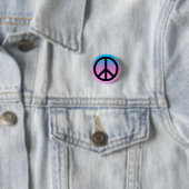 Pretty Peace Symbol Button (In situ)