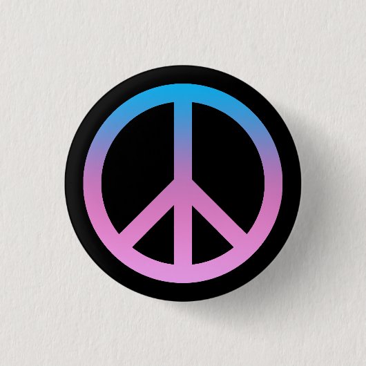 Pretty Peace Symbol Button (Voorkant)