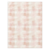 Pretty Peach Roze Crème Plaid Tafelkleed (Voorkant)