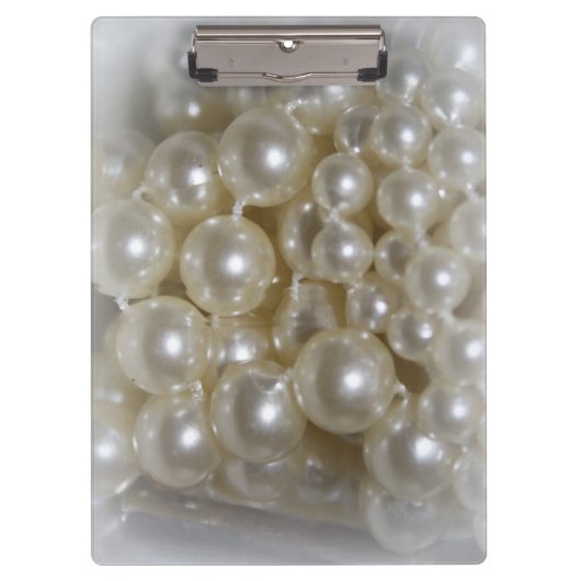 Pretty Pearls Home Office Klembord (Voorkant)