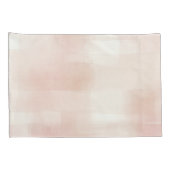 Pretty Perzik Roze Crème Geruit Kussensloop (Achterkant-Rechts)