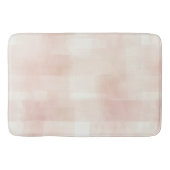 Pretty Perzik Roze Crème Plaid Badmat (Voorkant)