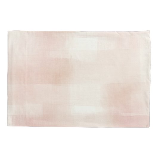 Pretty Perzik Roze Crème Plaid Kussensloop (Achterkant-Links)