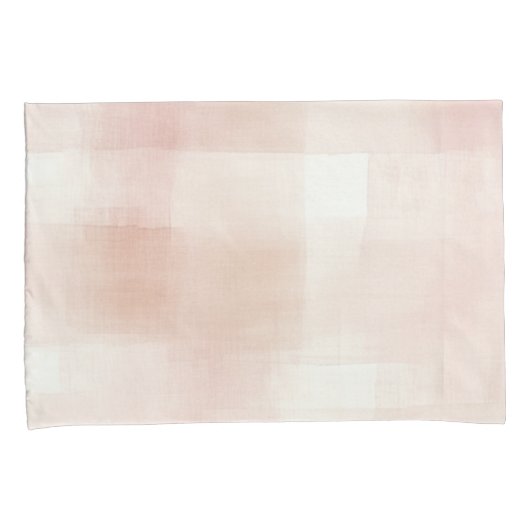 Pretty Perzik Roze Crème Plaid Kussensloop (Voorkant-Rechts)