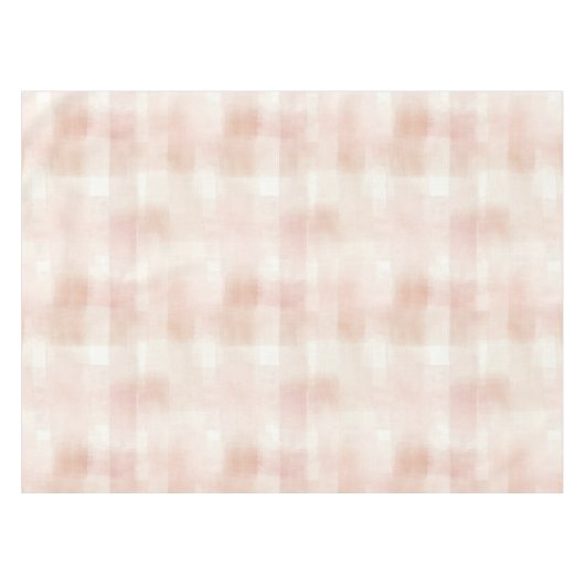 Pretty Perzik Roze Crème Plaid Tafelkleed (Voorkant (Horizontaal))