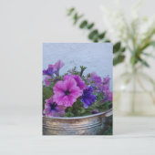 Pretty Petunias Briefkaart (Staand voorkant)