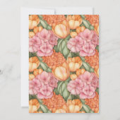 Pretty Pink and Orange Tulip 100th Birthday Kaart (Achterkant)