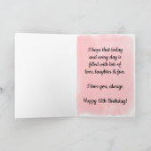 Pretty Pink and Purple 12th Birthday Granddaughter Kaart (Binnen)