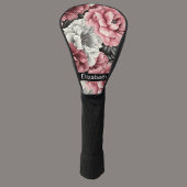 Pretty Pink and White Peony Personalized Golfheadcover