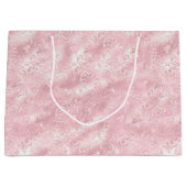 Pretty Pink Blush Elegante Glam Bruiloft Groot Cadeauzakje (Voorkant)