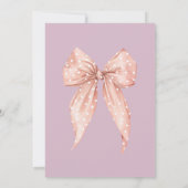 Pretty Pink Bow Boutique Baby Shower Kaart (Achterkant)