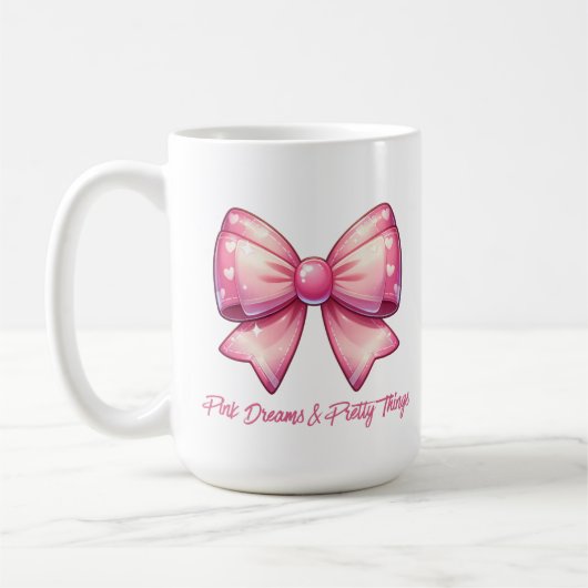 Pretty Pink Bow-Pink Dreams & Pretty Things Koffiemok (Links)