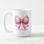 Pretty Pink Bow-Too Cute To Handle Koffiemok (Links)