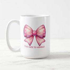 Pretty Pink Bow-Too Cute To Handle Koffiemok