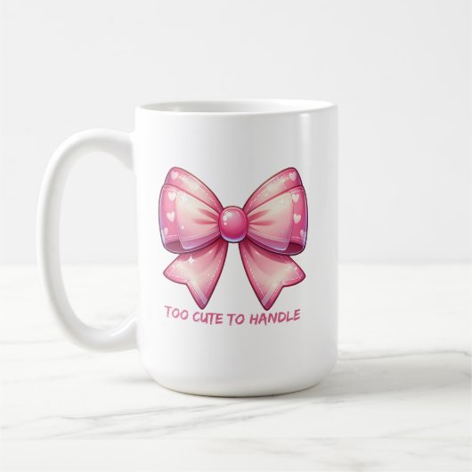 Pretty Pink Bow-Too Cute To Handle Koffiemok (Links)