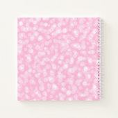 Pretty Pink Bubbles Monogram Square Notitieboek (Achterkant)