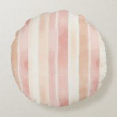 Pretty Pink Butterflies Baby Shower Rond Kussen (Achterkant)