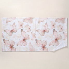 Pretty Pink Butterflies Strandlaken